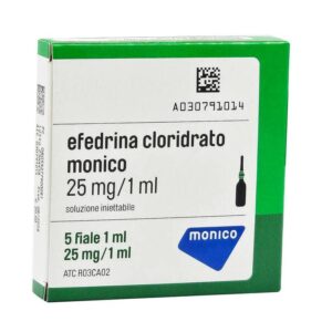 Efedrina Cloridrato Monico (25 mg/1 ml)