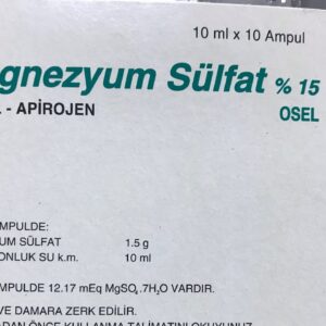 Magnezyum Sülfat (Magnesium Sulfate)